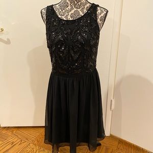 Aqua Black Dress - Size 10